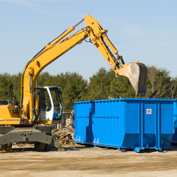 are there any restrictions on where a residential dumpster can be placed in Charleston